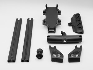 Ford Bronco Dash Mounting Rail System - Full Length w/ ball mount + phone holder 